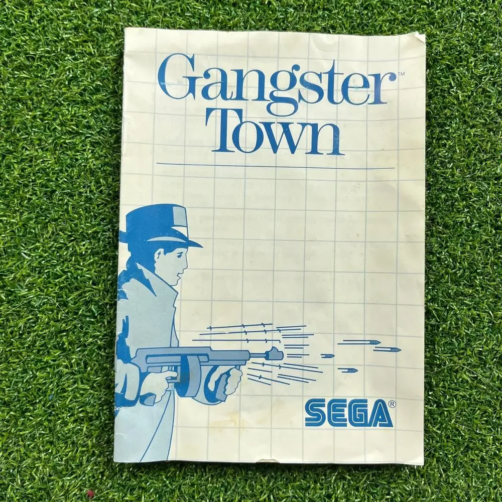 Gangster Town (Sega Master System 1987) Tested CIB